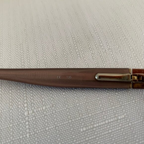 COACH Oriana 1023 Tan Pink Full Rim Eyeglass Frames Only with Case - Picture 9 of 16